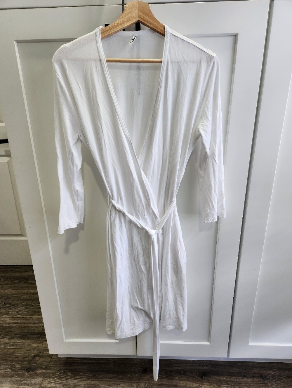 B.Up Beyond The Basic Lounge Robe White Pima Cotton Modal Size Small
